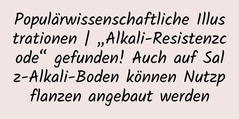 Populärwissenschaftliche Illustrationen | „Alkali-Resistenzcode“ gefunden! Auch auf Salz-Alkali-Boden können Nutzpflanzen angebaut werden