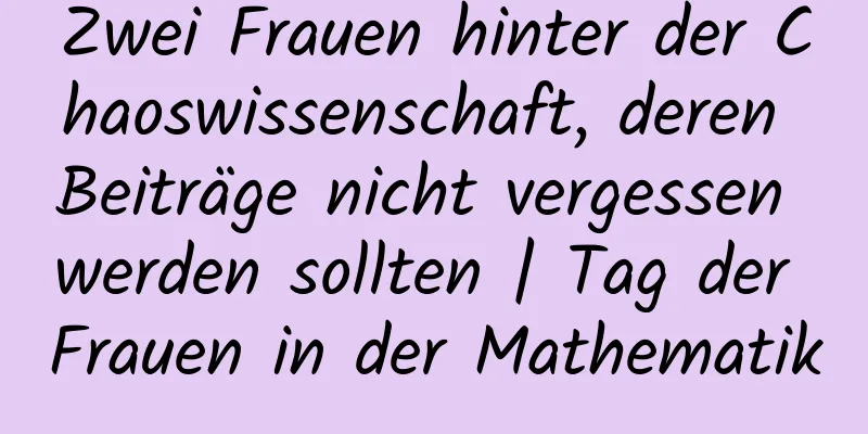 Zwei Frauen hinter der Chaoswissenschaft, deren Beiträge nicht vergessen werden sollten | Tag der Frauen in der Mathematik