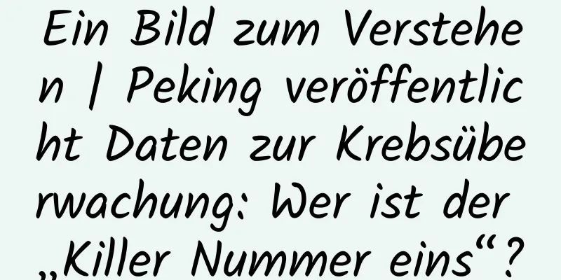Ein Bild zum Verstehen | Peking veröffentlicht Daten zur Krebsüberwachung: Wer ist der „Killer Nummer eins“?