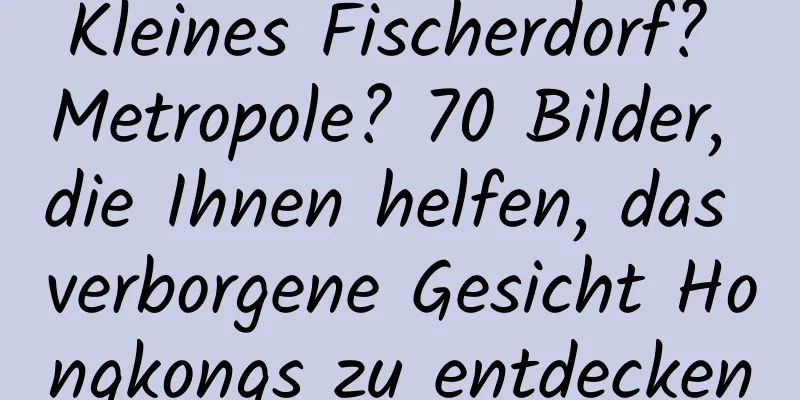 Kleines Fischerdorf? Metropole? 70 Bilder, die Ihnen helfen, das verborgene Gesicht Hongkongs zu entdecken