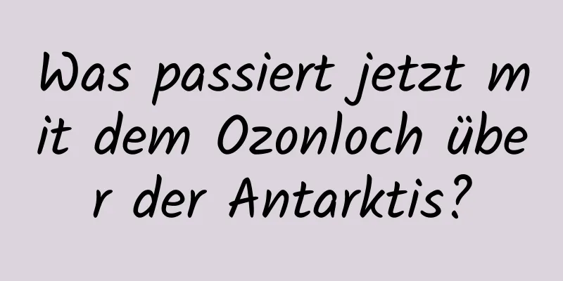 Was passiert jetzt mit dem Ozonloch über der Antarktis?