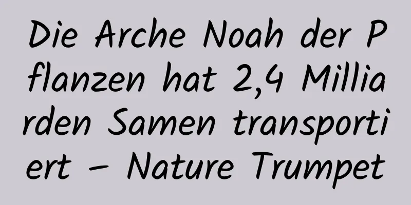 Die Arche Noah der Pflanzen hat 2,4 Milliarden Samen transportiert – Nature Trumpet
