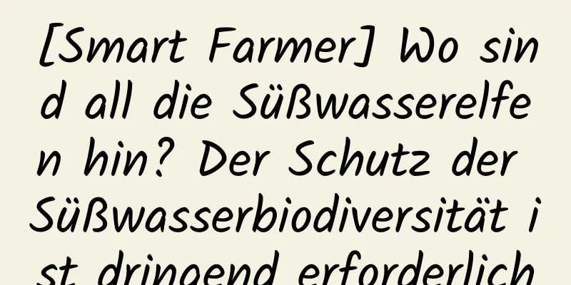 [Smart Farmer] Wo sind all die Süßwasserelfen hin? Der Schutz der Süßwasserbiodiversität ist dringend erforderlich