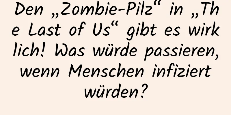 Den „Zombie-Pilz“ in „The Last of Us“ gibt es wirklich! Was würde passieren, wenn Menschen infiziert würden?