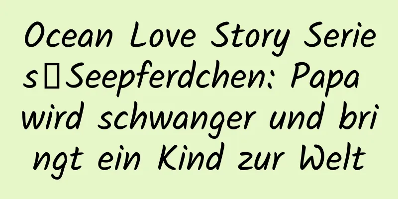 Ocean Love Story Series丨Seepferdchen: Papa wird schwanger und bringt ein Kind zur Welt