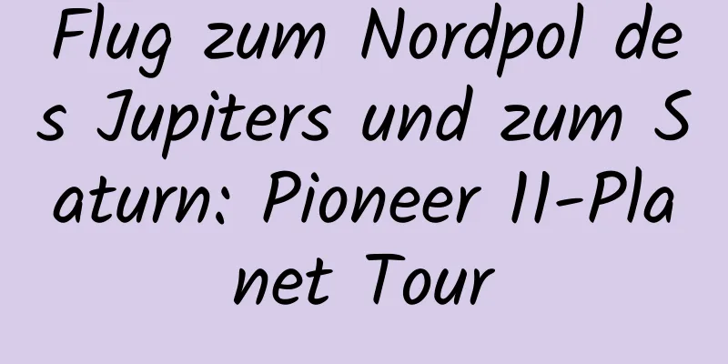 Flug zum Nordpol des Jupiters und zum Saturn: Pioneer 11-Planet Tour