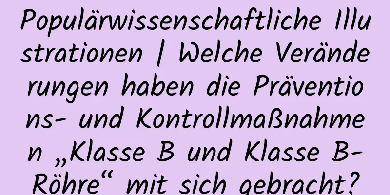 Populärwissenschaftliche Illustrationen | Welche Veränderungen haben die Präventions- und Kontrollmaßnahmen „Klasse B und Klasse B-Röhre“ mit sich gebracht?