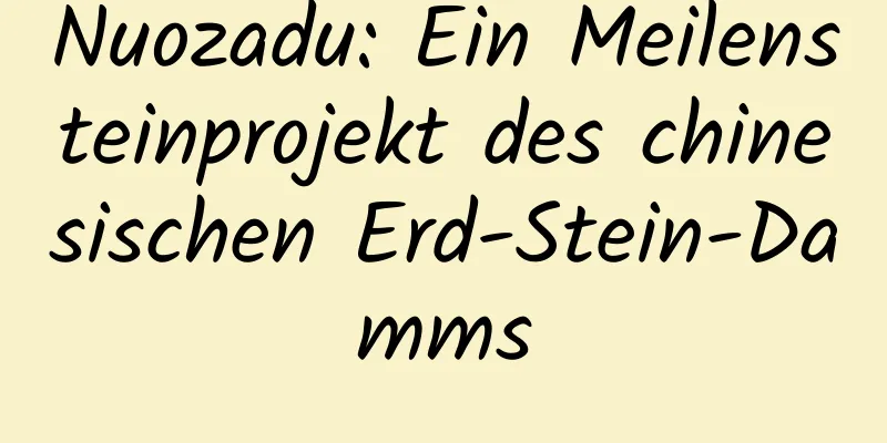 Nuozadu: Ein Meilensteinprojekt des chinesischen Erd-Stein-Damms