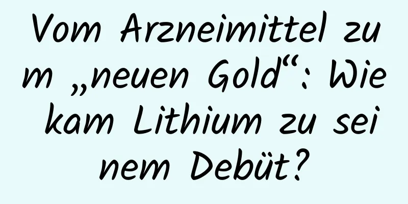 Vom Arzneimittel zum „neuen Gold“: Wie kam Lithium zu seinem Debüt?