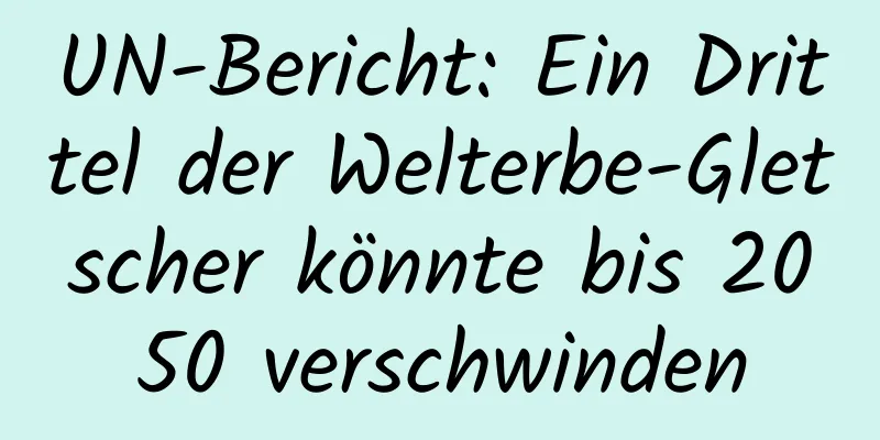 UN-Bericht: Ein Drittel der Welterbe-Gletscher könnte bis 2050 verschwinden