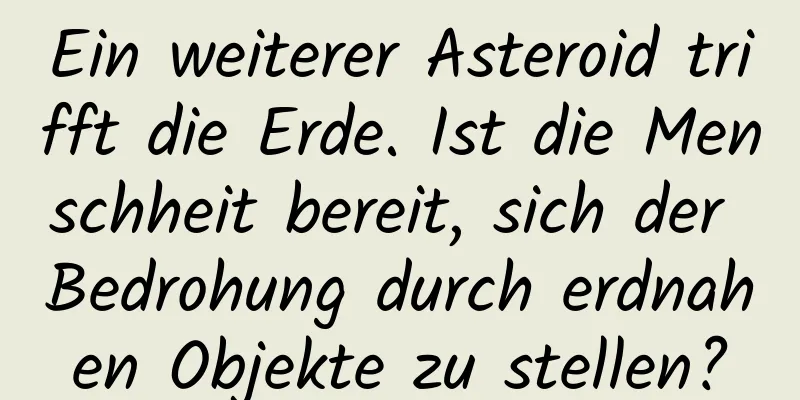 Ein weiterer Asteroid trifft die Erde. Ist die Menschheit bereit, sich der Bedrohung durch erdnahen Objekte zu stellen?