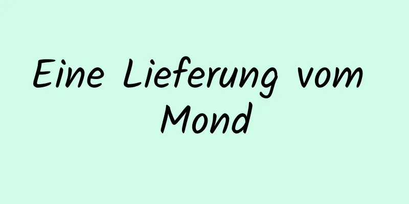 Eine Lieferung vom Mond