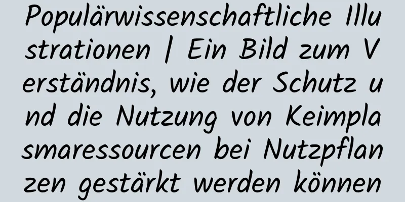 Populärwissenschaftliche Illustrationen | Ein Bild zum Verständnis, wie der Schutz und die Nutzung von Keimplasmaressourcen bei Nutzpflanzen gestärkt werden können