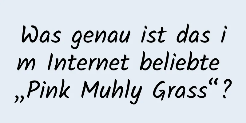 Was genau ist das im Internet beliebte „Pink Muhly Grass“?