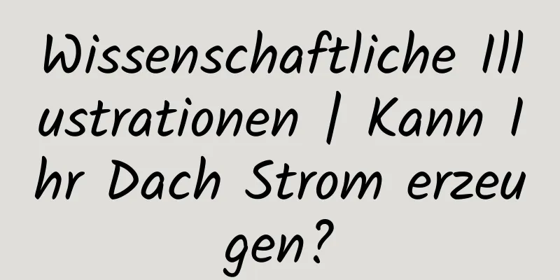 Wissenschaftliche Illustrationen | Kann Ihr Dach Strom erzeugen?