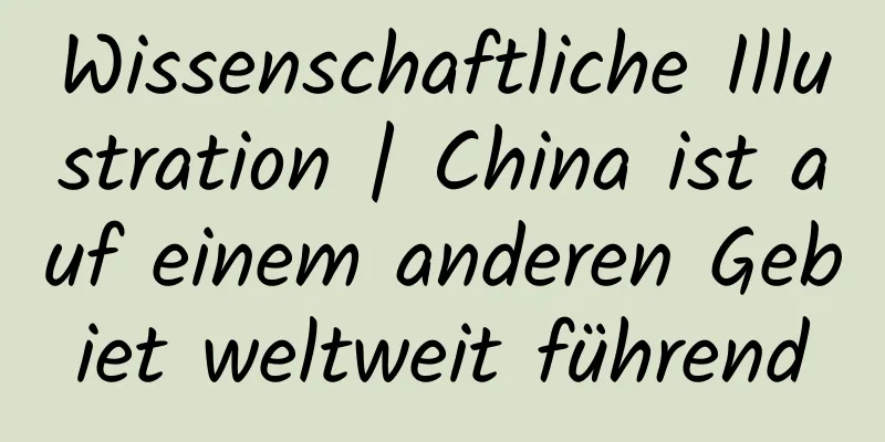 Wissenschaftliche Illustration | China ist auf einem anderen Gebiet weltweit führend