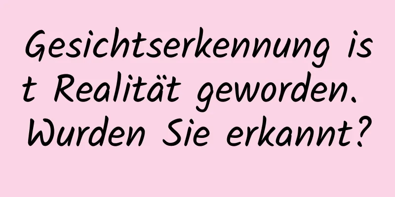 Gesichtserkennung ist Realität geworden. Wurden Sie erkannt?