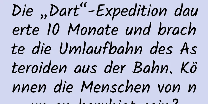 Die „Dart“-Expedition dauerte 10 Monate und brachte die Umlaufbahn des Asteroiden aus der Bahn. Können die Menschen von nun an beruhigt sein?