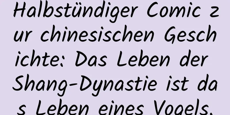 Halbstündiger Comic zur chinesischen Geschichte: Das Leben der Shang-Dynastie ist das Leben eines Vogels.