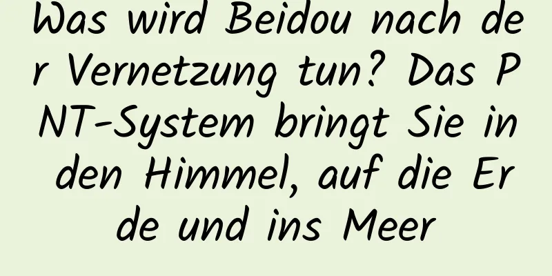 Was wird Beidou nach der Vernetzung tun? Das PNT-System bringt Sie in den Himmel, auf die Erde und ins Meer