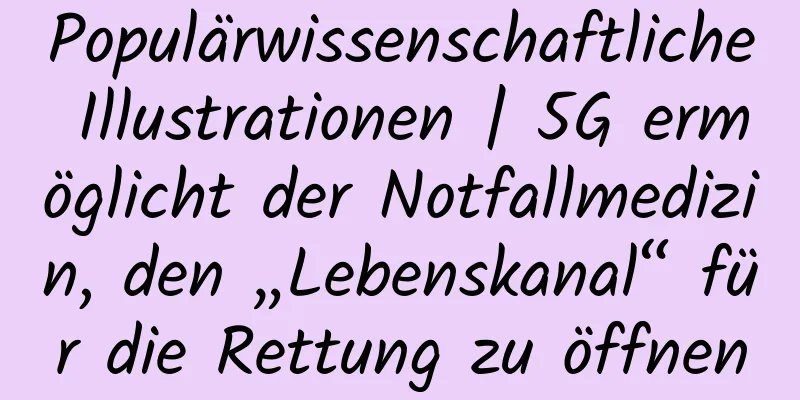 Populärwissenschaftliche Illustrationen | 5G ermöglicht der Notfallmedizin, den „Lebenskanal“ für die Rettung zu öffnen