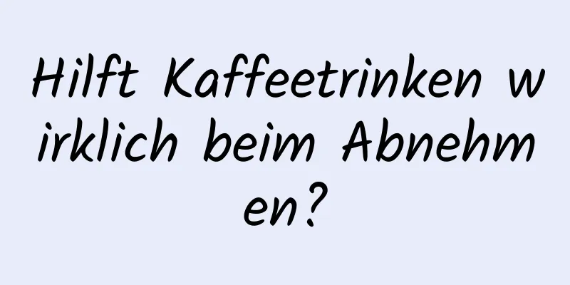 Hilft Kaffeetrinken wirklich beim Abnehmen?