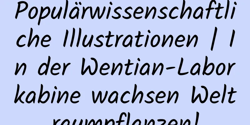 Populärwissenschaftliche Illustrationen | In der Wentian-Laborkabine wachsen Weltraumpflanzen!