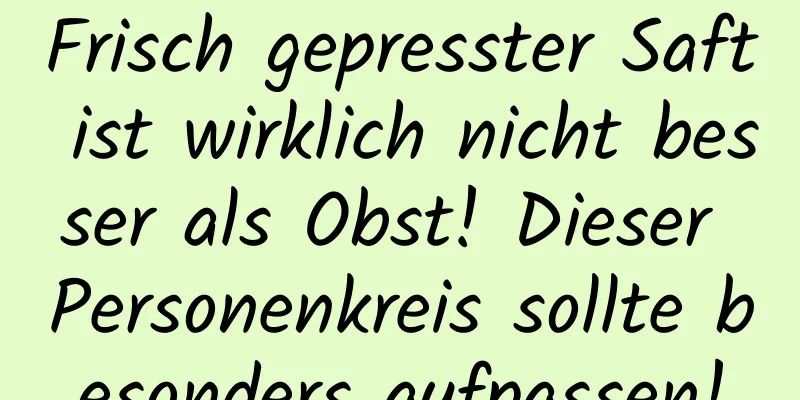 Frisch gepresster Saft ist wirklich nicht besser als Obst! Dieser Personenkreis sollte besonders aufpassen!