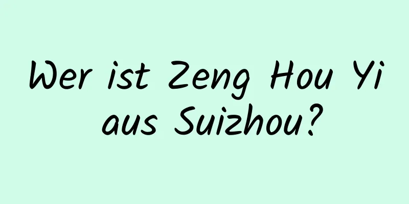 Wer ist Zeng Hou Yi aus Suizhou?