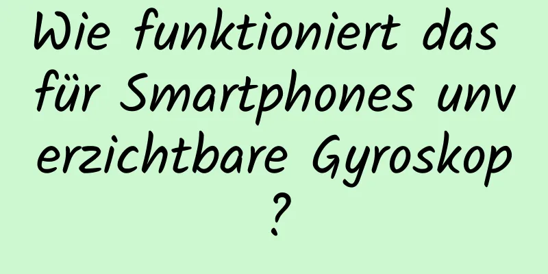 Wie funktioniert das für Smartphones unverzichtbare Gyroskop?