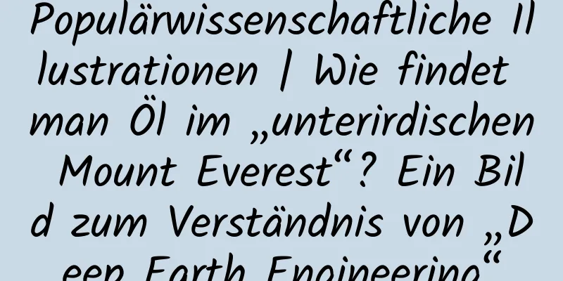 Populärwissenschaftliche Illustrationen | Wie findet man Öl im „unterirdischen Mount Everest“? Ein Bild zum Verständnis von „Deep Earth Engineering“