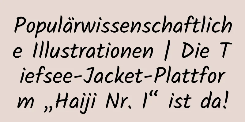 Populärwissenschaftliche Illustrationen | Die Tiefsee-Jacket-Plattform „Haiji Nr. 1“ ist da!
