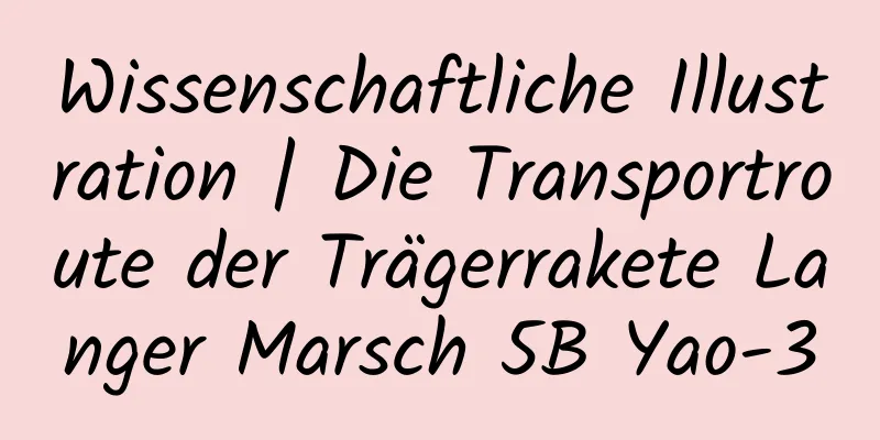 Wissenschaftliche Illustration | Die Transportroute der Trägerrakete Langer Marsch 5B Yao-3