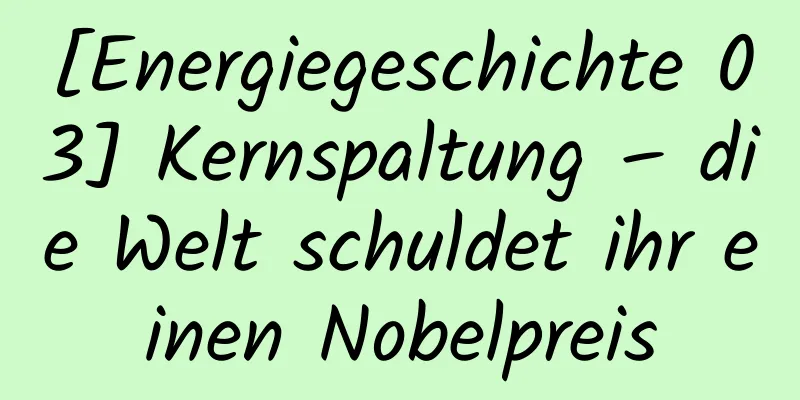 [Energiegeschichte 03] Kernspaltung – die Welt schuldet ihr einen Nobelpreis