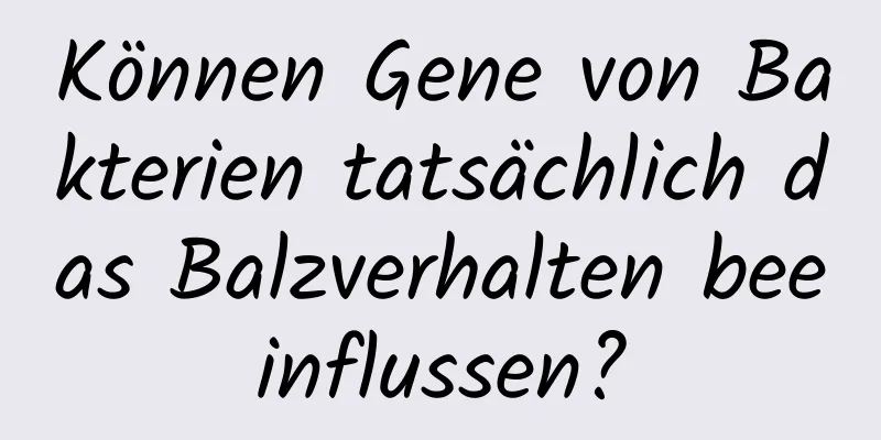 Können Gene von Bakterien tatsächlich das Balzverhalten beeinflussen?