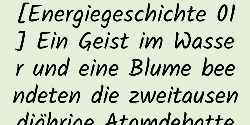 [Energiegeschichte 01] Ein Geist im Wasser und eine Blume beendeten die zweitausendjährige Atomdebatte