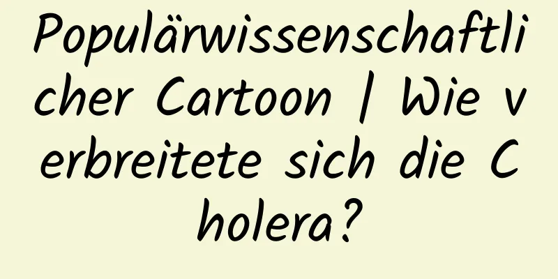 Populärwissenschaftlicher Cartoon | Wie verbreitete sich die Cholera?