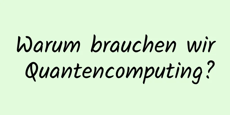 Warum brauchen wir Quantencomputing?