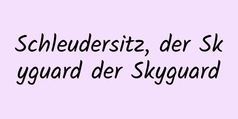 Schleudersitz, der Skyguard der Skyguard