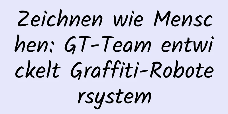 Zeichnen wie Menschen: GT-Team entwickelt Graffiti-Robotersystem
