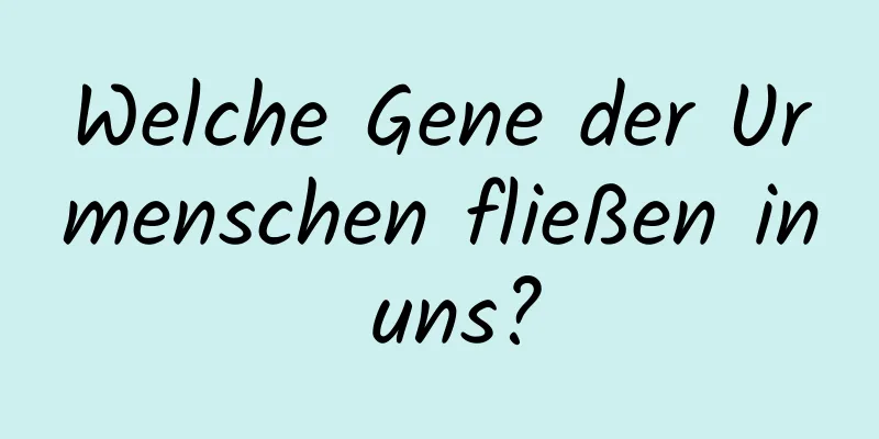 Welche Gene der Urmenschen fließen in uns?