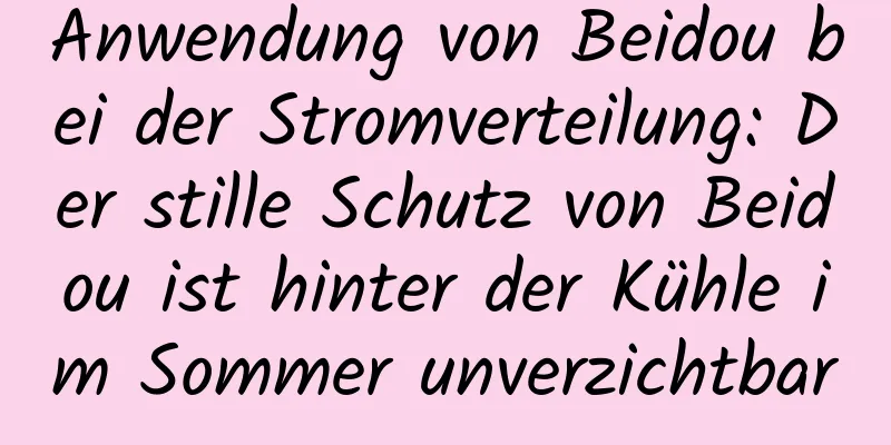 Anwendung von Beidou bei der Stromverteilung: Der stille Schutz von Beidou ist hinter der Kühle im Sommer unverzichtbar