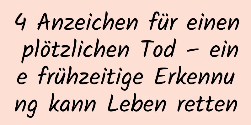 4 Anzeichen für einen plötzlichen Tod – eine frühzeitige Erkennung kann Leben retten