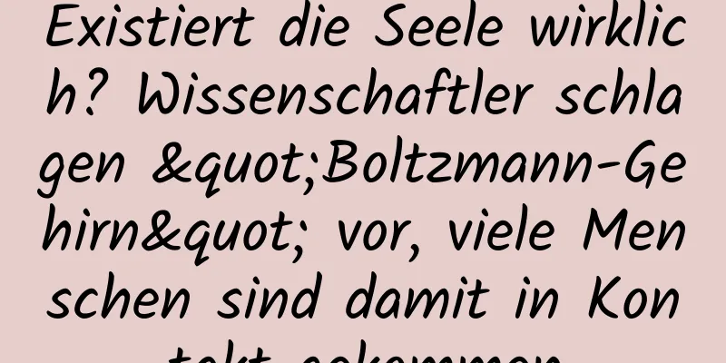 Existiert die Seele wirklich? Wissenschaftler schlagen "Boltzmann-Gehirn" vor, viele Menschen sind damit in Kontakt gekommen