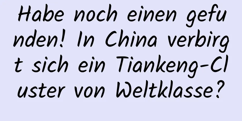 Habe noch einen gefunden! In China verbirgt sich ein Tiankeng-Cluster von Weltklasse?