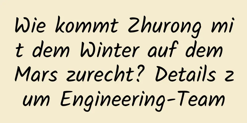 Wie kommt Zhurong mit dem Winter auf dem Mars zurecht? Details zum Engineering-Team