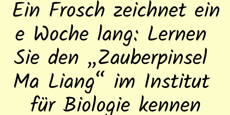Ein Frosch zeichnet eine Woche lang: Lernen Sie den „Zauberpinsel Ma Liang“ im Institut für Biologie kennen