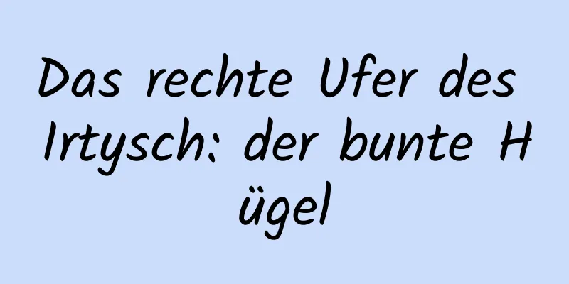 Das rechte Ufer des Irtysch: der bunte Hügel