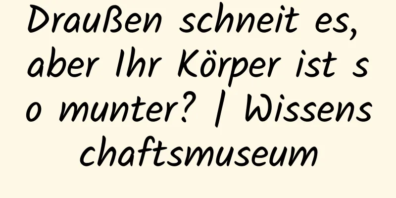 Draußen schneit es, aber Ihr Körper ist so munter? | Wissenschaftsmuseum