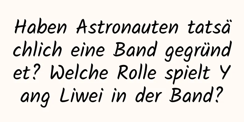 Haben Astronauten tatsächlich eine Band gegründet? Welche Rolle spielt Yang Liwei in der Band?